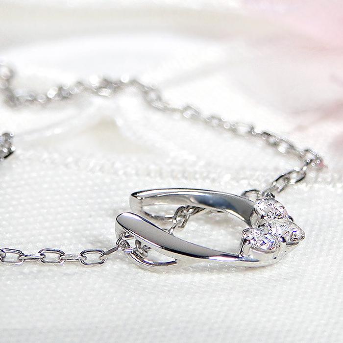 Pt900 0.1ct ダイヤモンド ネックレス プラチナネックレス ペンダント スリーストーン プラチナ ダイヤ ダイア 送料無料 品質保証書 3石 ben0116の画像