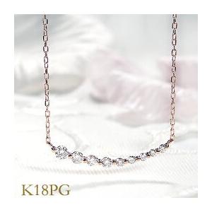 ゴールド ダイヤモンド 0.3カラット ライン ネックレス かわいい 人気