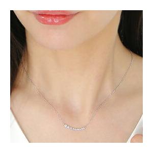 ゴールド ダイヤモンド 0.3カラット ライン ネックレス かわいい 人気