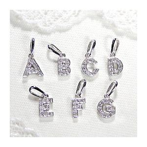 ゴールド ダイヤモンド イニシャル ネックレス アルファベット ダイヤ ペンダント 18金 18k ホワイト イエロー ピンク プレゼント 18金 送料無料 ben0132の画像