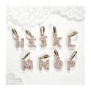 ゴールド ダイヤモンド イニシャル ネックレス アルファベット ダイヤ ペンダント 18金 18k ホワイト イエロー ピンク プレゼント 18金 送料無料 ben0132の画像