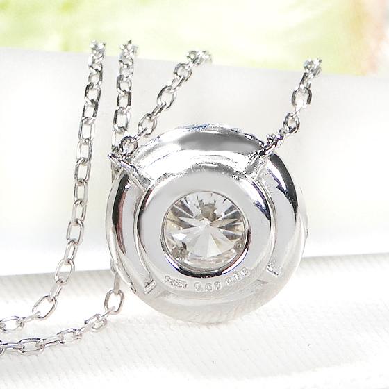 Pt900 0.65ct サークルモチーフ ダイヤモンド ネックレス 送料 Pt900 0.65ct サークルモチーフ ダイヤモンド ネックレス 送料