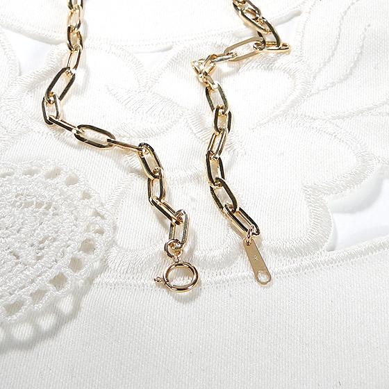 K18YG 中空 ペーパークリップ チェーン ネックレス 3.5ミリ 全長45cm 送料無料 18金 K18 18K ゴールド 地金のみ チェーンネックレス 人気 ペンダント ben0156 |  | 04