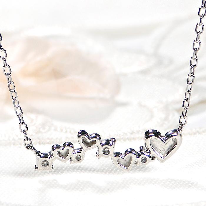 pt900 0.10ct ハートモチーフ ダイヤモンド ライン ネックレス 送料無料 人気 ペンダント プラチナ PT ダイヤ ダイア 定番 シンプル ハート 0.1カラット ben0180 |  | 04