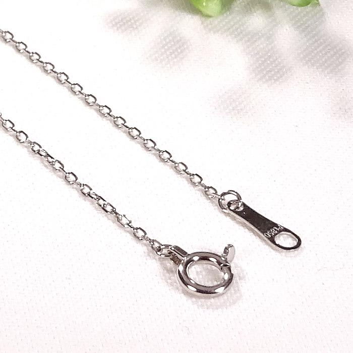 Pt900 0.6ct 六角形モチーフ ダイヤモンド ネックレス PT プラチナ