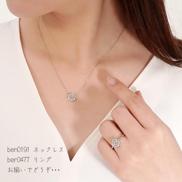 カ*ー様 【本物保証】Pt900 天然ダイヤモンド トップ｜刻印0.6／プラチナ Pt900 0.6ct 六角形モチーフ ダイヤモンド ネックレス PT プラチナ