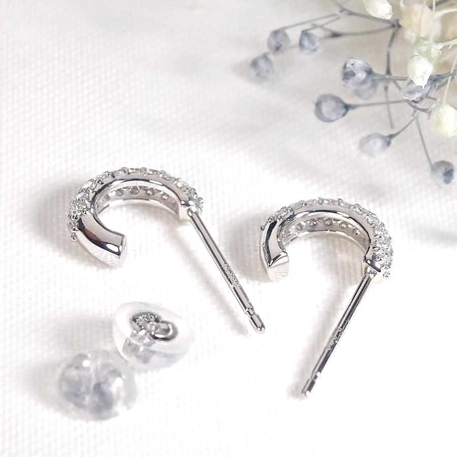 Pt900 0.3ct ダイヤモンド パヴェ ピアス 送料無料 Pt プラチナ プラチナ900 ダイヤ ダイア pave パヴェダイヤ 上品 可愛い 人気 スタッドピアス bep0028の画像