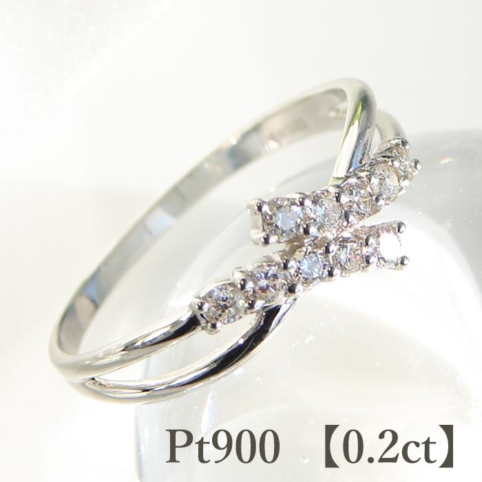 Pt900 【0.2ct】テン ダイヤモンド リングダイヤ 送料無料 0.2ct プラチナ pt900 シンプル マリッジ プレゼント 記念日 結婚 婚約 ブライダル ber0005の画像