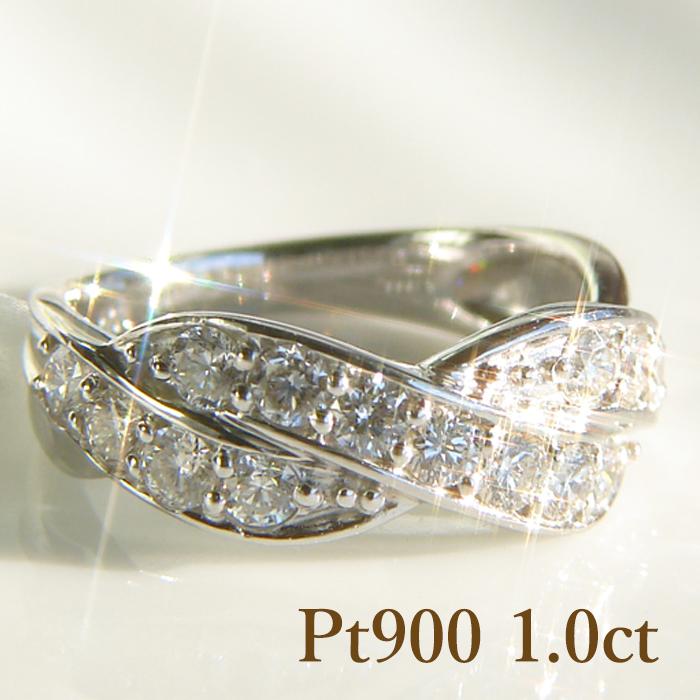 Pt900【1.0ct】 輝く1カラット！ ダイヤモンド リングプラチナ 1 