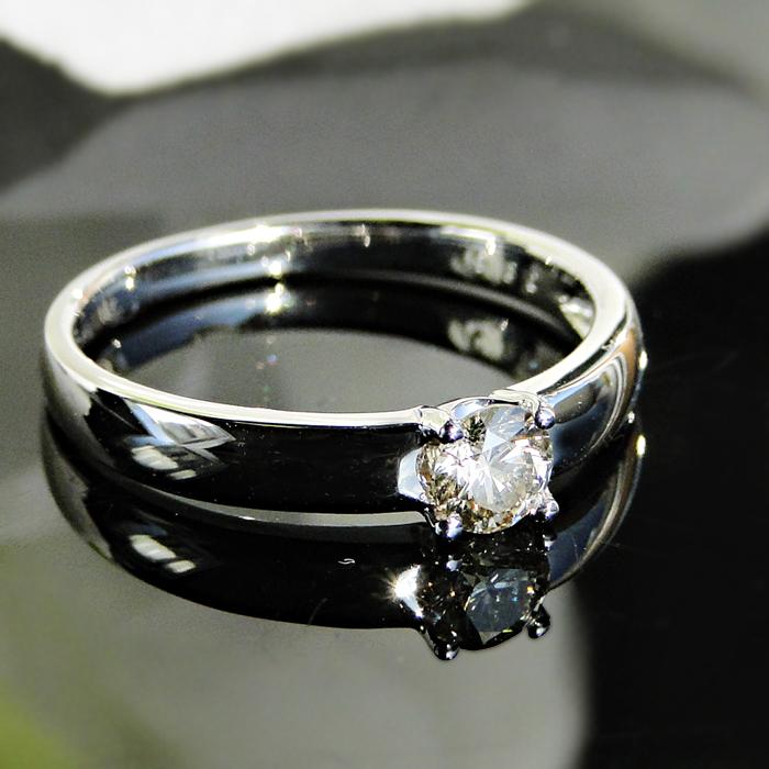 K10 ダイヤモンド 指輪 リング 大粒 ゴールド ハニーブラウン 送料無料 0.3ct ber0038の画像