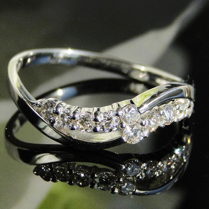 pt900【0.3ct 】テンダイヤモンド リング 10ダイヤ 記念 メモリアル プラチナ プラチナ900 0.3ct pt900 プラチナ ber0046の画像