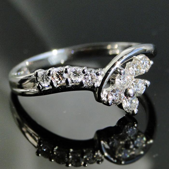pt900【0.3ct 】テンダイヤモンド リング 10ダイヤ テンダイヤ プラチナ プラチナ900 0.3ct プラチナ ber0059の画像