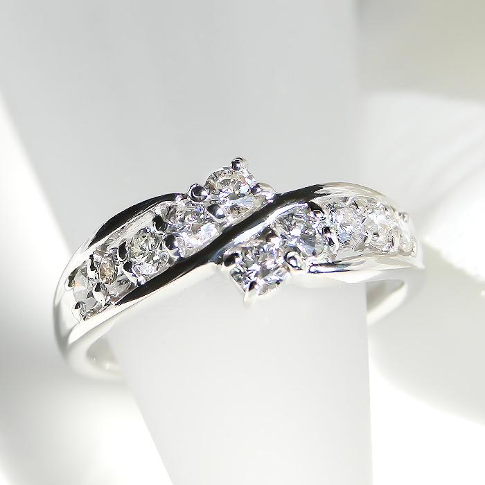 pt900 【0.5ct】 テンダイヤ リング  PT プラチナ ダイヤ ダイヤモンド ダイア ダイヤモンドリング 10石   指輪 プラチナ pt900 送料無料 0.5ct ber0072の画像