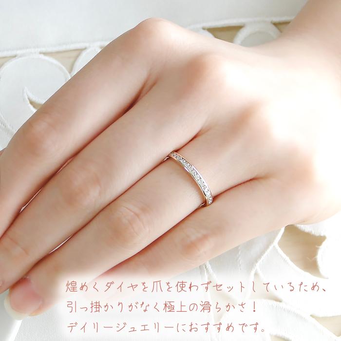 k18PG 0.3ctダイヤモンドエタニティ リング【スーパーファイン】ゴールド K18 ピンクゴールドエタニティ k18 ゴールド 送料無料 ber0075の画像