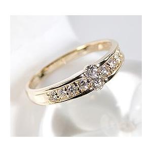 ダイヤモンド 指輪 エタニティ k18 ゴールド 送料無料 ber0083 の商品画像