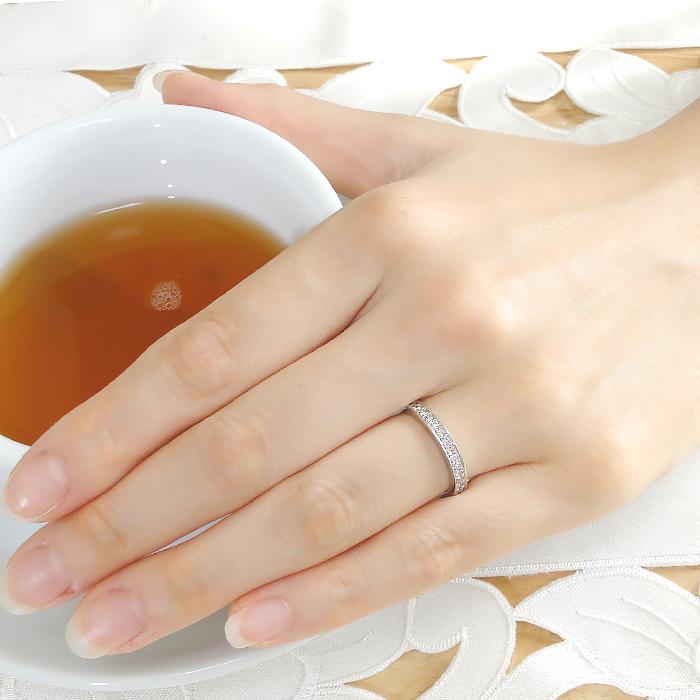 pt950 【0.5ct】ダイヤモンド フルエタニティリング プラチナ ダイヤ エタニティ ダイア リング 婚約指輪 結婚指輪 人気 プラチナ フルエタニティ 0.5ct ber0096の画像