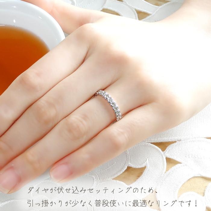 Pt900【0.5ct】ダイヤモンド エタニティリング  プラチナ 人気 定番 可愛い 華やか シンプル ダイヤ ダイア 指輪 プレゼント ４月誕生石 エタニティ  ber0106の画像