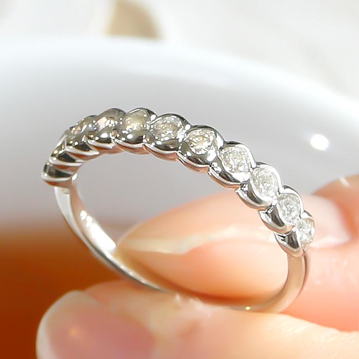 Pt900【0.5ct】ダイヤモンド エタニティリング  プラチナ 人気 定番 可愛い 華やか シンプル ダイヤ ダイア 指輪 プレゼント ４月誕生石 エタニティ  ber0106の画像