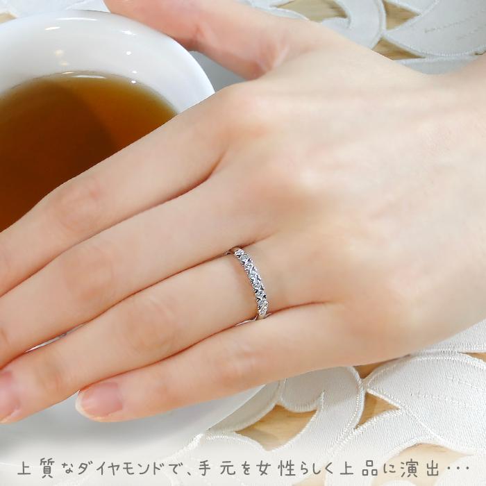 pt900 0.3ct ハート爪 ダイヤモンド エタニティリング プラチナ 人気 ダイヤリング エタニティ 可愛い シンプル プレゼント レディース ジュエリー 指輪 ber0109の画像