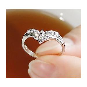 フラワー テンダイヤモンド リング 0.3ct pt900 プラチナ ber0111  