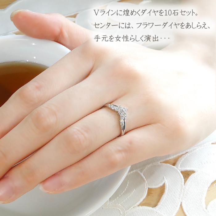 pt900【0.3ct 】 フラワーダイヤモンド リング フラワー ダイヤ プラチナ プラチナ900 送料無料 代引手数料無料 品質保証書 ber0111 |  | 01