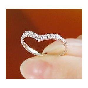 ダイヤモンド Vライン エタニティ 指輪 プラチナ pt900 送料無料