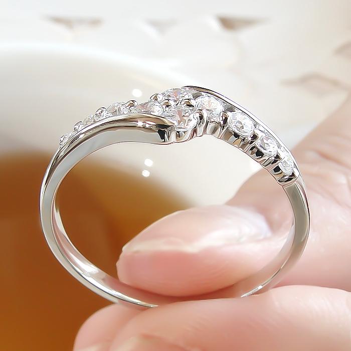 pt900【0.5ct 】テンダイヤモンド リング【大きめサイズ】結婚記念日 スイート 10石 10粒　アニバーサリー メモリアル 記念日 プレゼント ber0167Bの画像