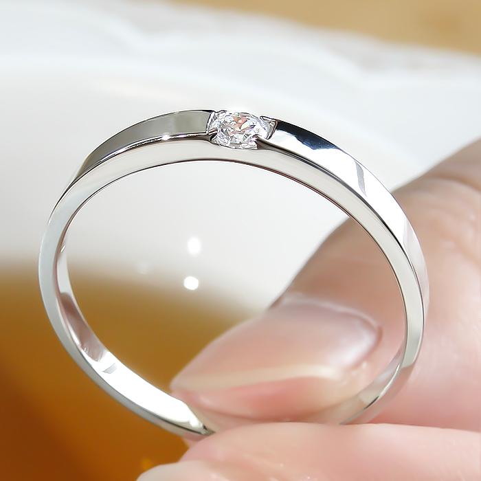 pt900 0.1カラット  1粒 ダイヤモンド ダイヤ リング 送料無料 プレゼント 結婚 ブライダル マリッジ 一粒 人気 記念日 誕生日 サイズ 大きめ ber0174Bの画像