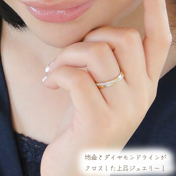 K18YG/PG/WG【0.2ctUP】ダイヤモンド リング 使いやすい 定番 ジュエリー リング ダイヤ ber0205の画像