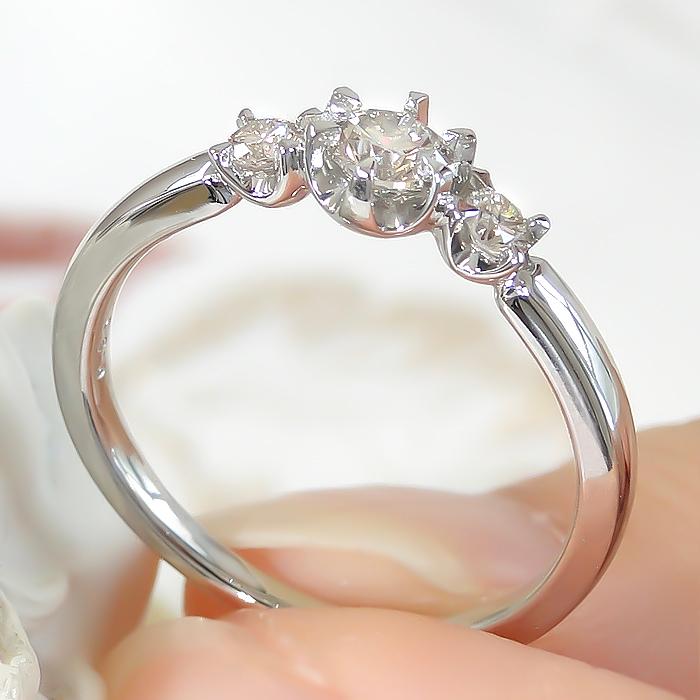 Pt900【0.3ctUP】ダイヤモンド リング ファッション ジュエリー アクセサリー レディース 指輪 リング ダイアモンド プラチナ Pt ハードプラチナ ber0235の画像