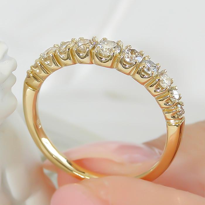 4℃ ダイヤモンド エタニティ リング K18WG 2.5g | ジュエリー | M