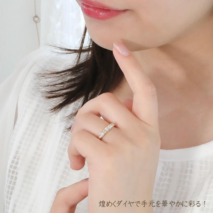 K18WG/YG/PG【0.30ctUP】グラデーション テン ダイヤモンド エタニティリング フチあり10年 10周年 華やか 上品 人気 ber0247の画像