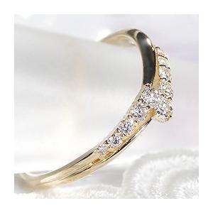 K18 YG WG PG ゴールド ダイヤモンド ダイヤ 指輪 リング 0.2ct 10石 10粒 テンダイヤモンド Vライン ber0262 |  | 01