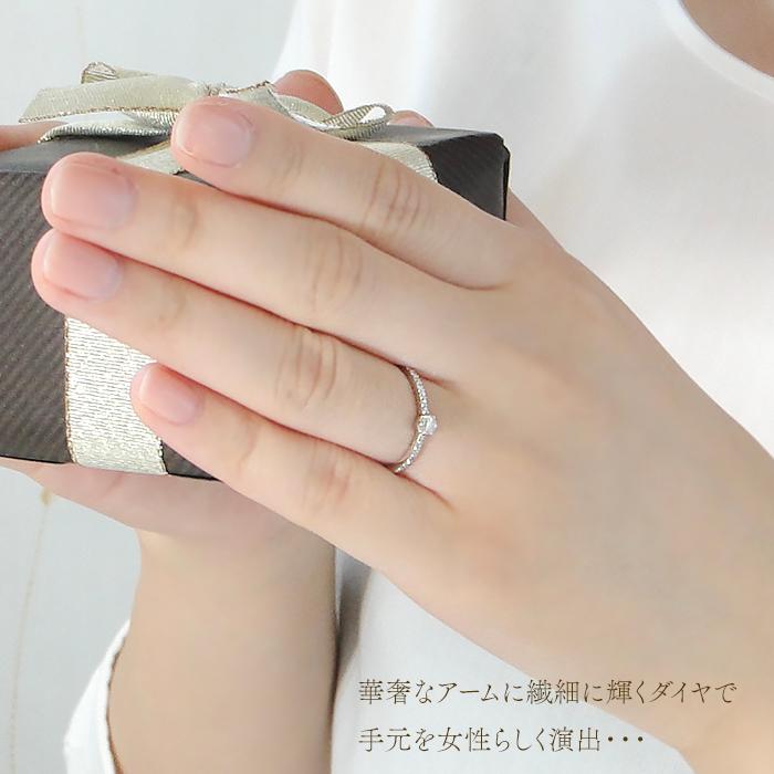 pt900 0.20ct プラチナ ダイヤモンドリング ダイヤ 指輪 リング 0.20ct エタニティ 一粒 18k 18金 華奢 4月 誕生石 上品 細身 ber0267の画像