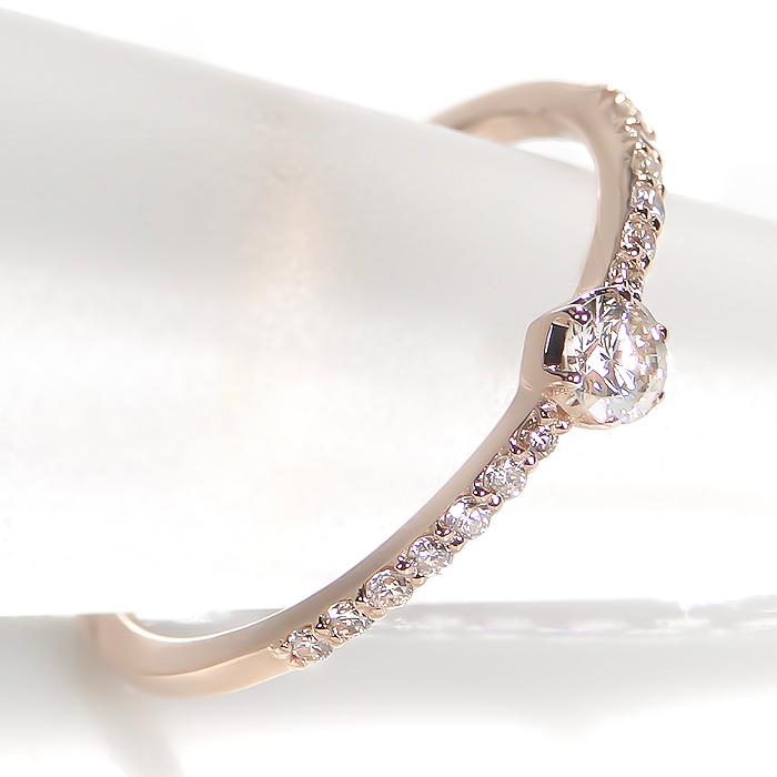 K18 YG WG PG 0.20ct ダイヤモンド リング ゴールド ダイヤ 指輪 リング 0.20ct エタニティ 人気 18k 18金 華奢 4月 誕生石 ber0268の画像