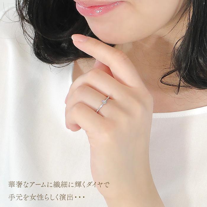 K18 YG WG PG 0.20ct ダイヤモンド リング ゴールド ダイヤ 指輪 リング 0.20ct エタニティ 人気 18k 18金 華奢 4月 誕生石 ber0268の画像