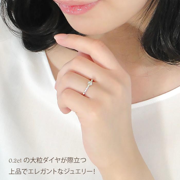 K18 YG WG PG 0.35ct ダイヤモンド ダイヤ 指輪 リング ゴールド 0.35ct 大粒 18k 18金 可愛い 4月 誕生石 ber0270の画像