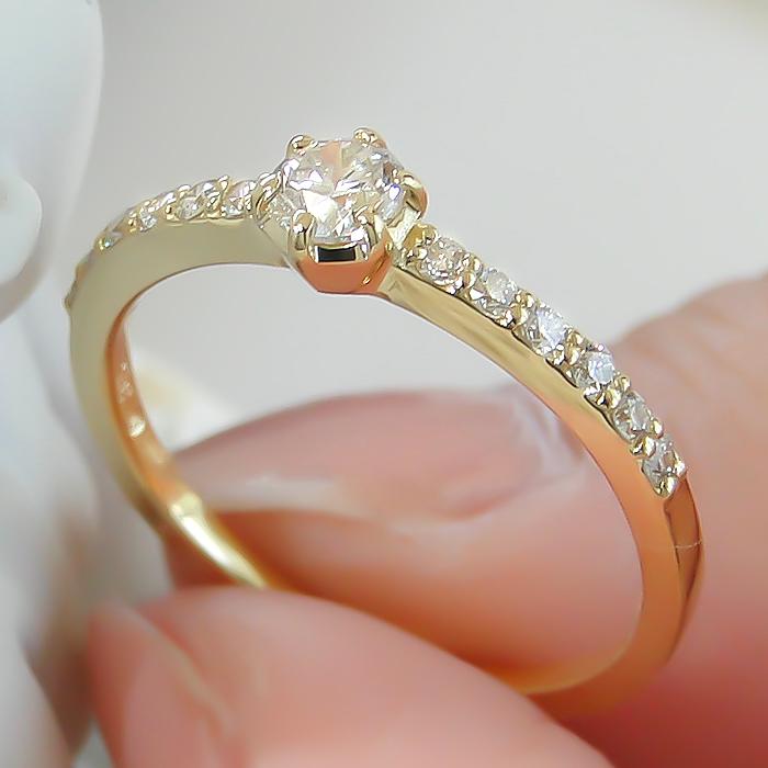 K18 YG WG PG 0.35ct ダイヤモンド ダイヤ 指輪 リング ゴールド 0.35ct 大粒 18k 18金 可愛い 4月 誕生石 ber0270の画像