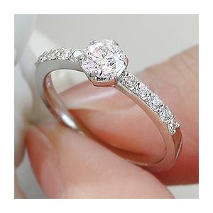 pt900 プラチナ ダイヤモンド ダイヤ 指輪 リング 0.45ct エタニティ 人気 一粒 4月 誕生石 ber0271