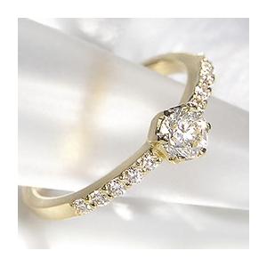 K18 YG WG PG ゴールド ダイヤモンド ダイヤ 指輪 リング 大粒