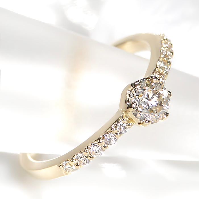 K18 YG WG PG 0.45ct　ダイヤモンド ダイヤ 指輪 リング 大粒 エタニティ 18k ゴールド 18金 0.45ct ber0272の画像