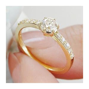 K18 YG WG PG ゴールド ダイヤモンド ダイヤ 指輪 リング 大粒