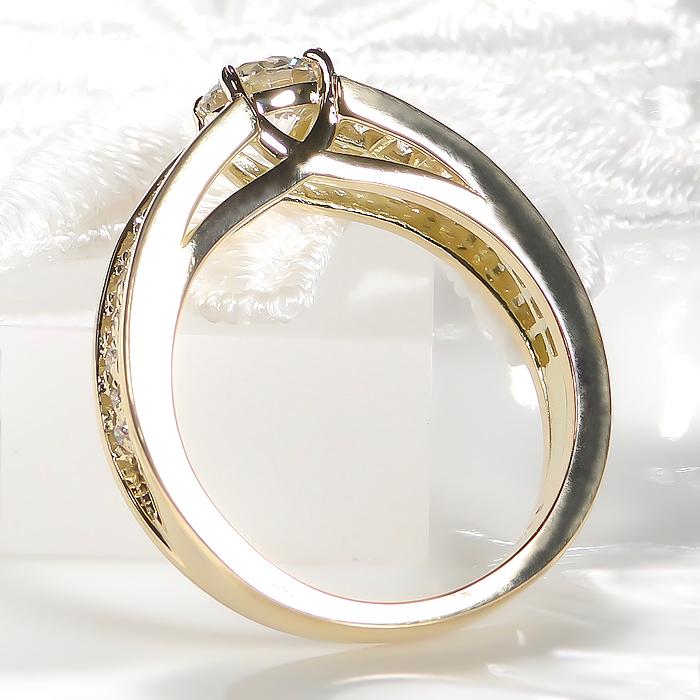 K18 YG PG WG 0.85ct ダイヤモンド ダイヤ 指輪 リングゴールド