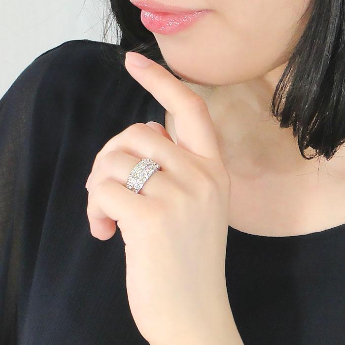 pt900 2.0ct ダイヤモンド 2連 エタニティリング プラチナ900 プラチナ 2ct 2.0 2カラット エタニティ 2連 ブライダルリング 人気 豪華 幅広 ジュエリー ber0280 |  | 02