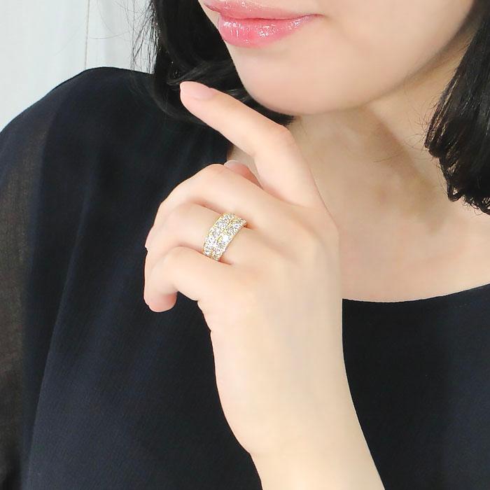 K18WG/YG/PG 【2.0ct】ダイヤモンド リング ゴールド 18K 18金 2.0 2カラット エタニティ 2連 ダイア リング ber0281_2