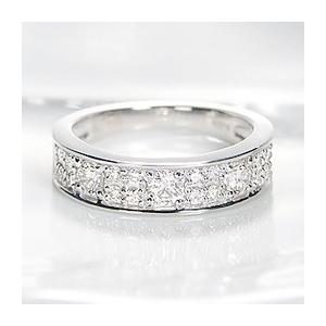pt900 プラチナ ダイヤモンド ダイヤ 指輪 リング エタニティ 0.7ctUP フチあり ber0288
