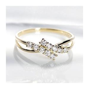 K18 YG WG PG ゴールド 指輪 リング ダイヤモンド ダイヤ テンダイヤモンド 0.20ctUP 10石 10粒 ber0294 | 