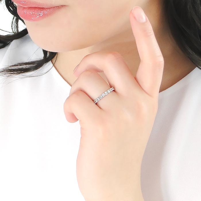 pt900 0.50ct ダイヤモンドリング 指輪 リング ダイヤモンド プラチナ ダイヤ エタニティ シンプル pt900 定番 0.5ct ber0298の画像