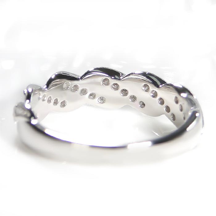 Pt900 0.2ct プラチナ ツイスト ダイヤモンド リング 指輪 ダイヤ pt900  送料無料 可愛い 0.2ct プレゼント 誕生日 記念日 0.2カラット 人気 シンプル  ber0302の画像