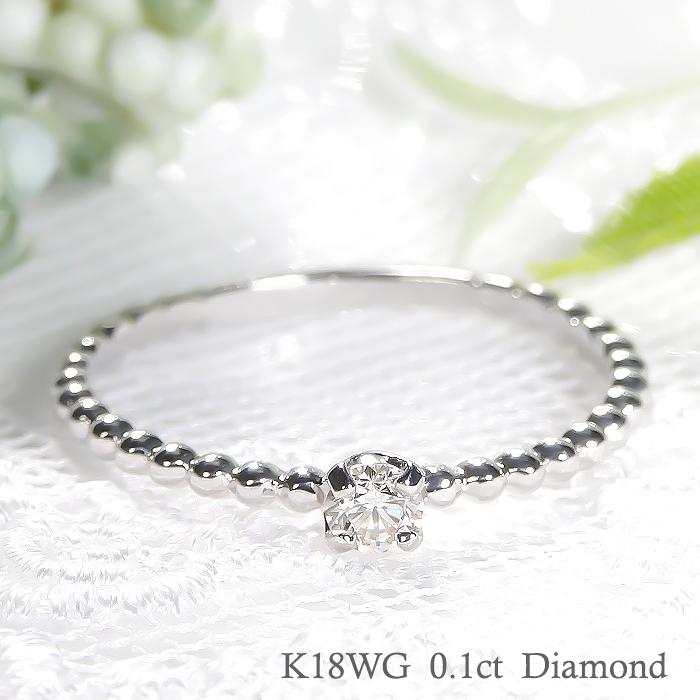 K18YG/PG/WG【0.10ct】ドットアーム 一粒 ダイヤモンド ブルーダイヤモンド ブルーダイヤ 18k 18金 ゴールド 一粒 0.10ct 細身 華奢 0.1ct PG WG YG ber0307の画像